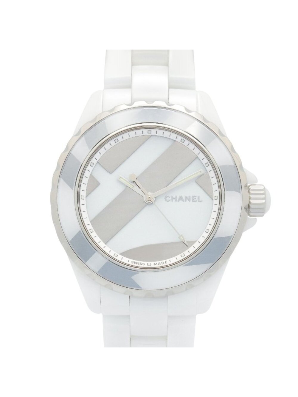 Chanel Watch Untitled White Ceramic